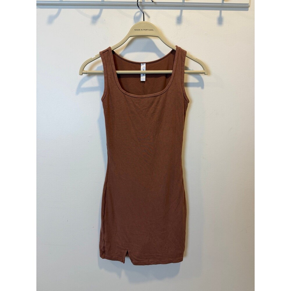 Popilush Built In Shapewear Ribbed Mini Dress - Picture 2 of 5